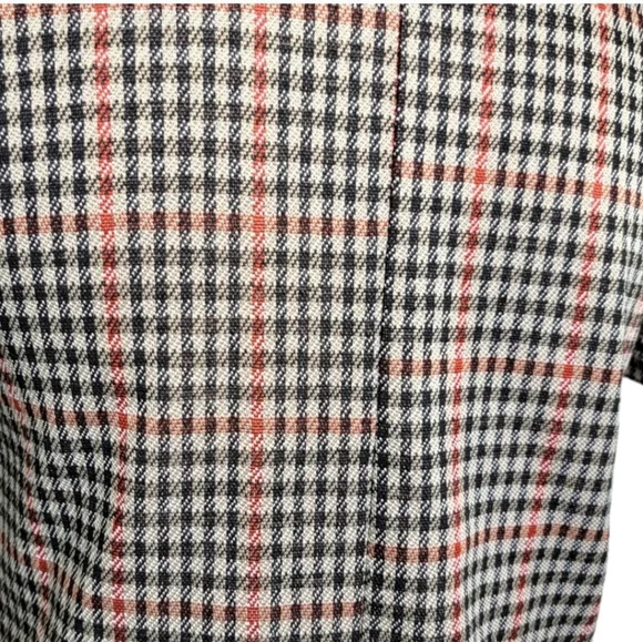 Zara Houndstooth Trafaluc Brown Black Red SHIFT Dress Size Small Polyester - Picture 9 of 16